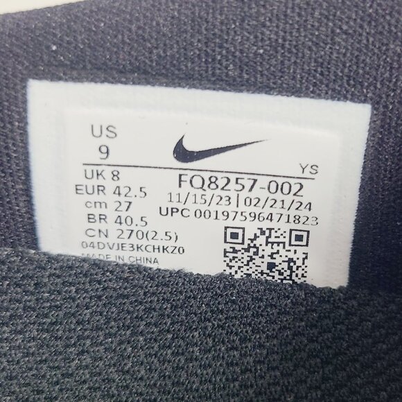 NEW Nike Clogposite Slippers Slides FQ8257-002 Size 9 Silver Chrome Black - Picture 7 of 7